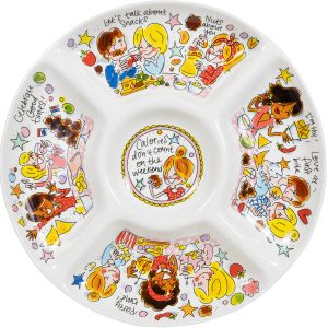 Blond Amsterdam Even Bijkletsen Chips & Dips – Snackschaal 34.5 cm