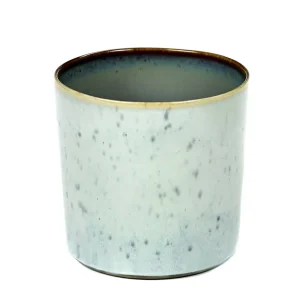 BEKER CYLINDER HOOG D7,5 H7,5 LIGHT BLUE / SMOKEY BLUE