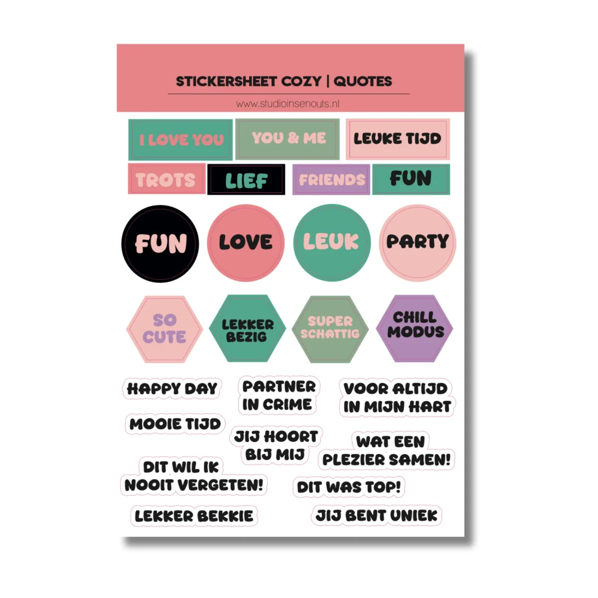 Stickervel Quotes | Cozy Challenge 2025 - Afbeelding 2
