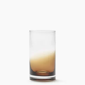 Tumbler Glas Zuma L Amber D6,5 H12 cm Set 4