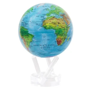 Wereldbol Blue Relief Map L